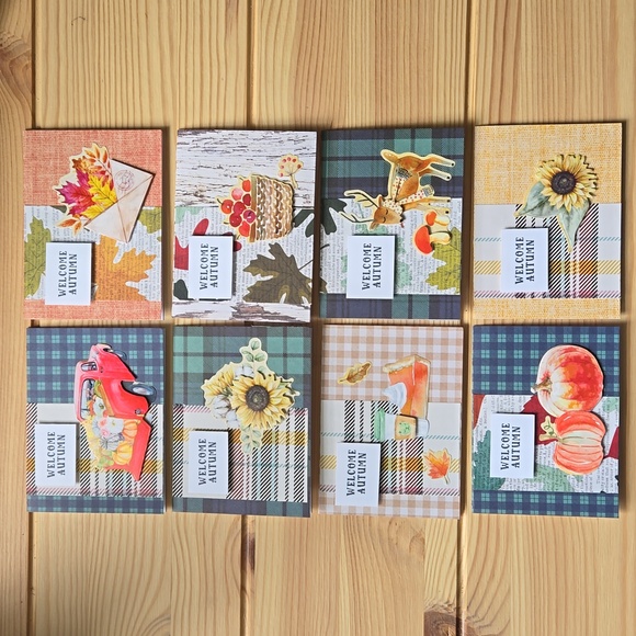 Handmade Mini Fall Cards & Envelopes Boxed Set - Picture 2 of 7